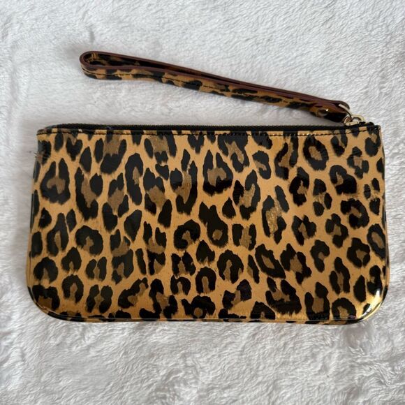Kate Spade Animal Print Patent Leather Wristlet - Picture 3 of 7